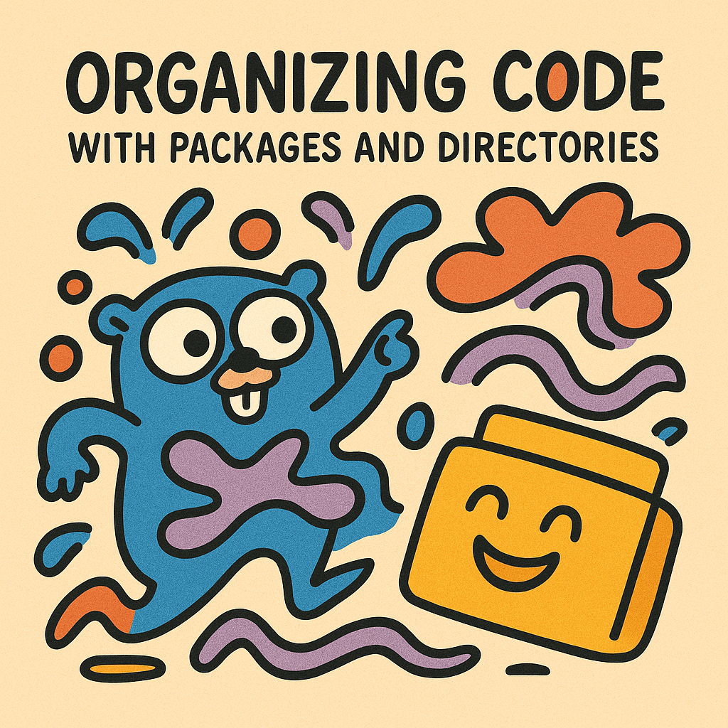Golang gopher organizing packages and folders